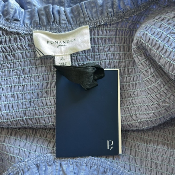 Tuckernuck POMANDER PLACE Seersucker Smocked Maxine Dress Blue Sz XL NEW - Picture 13 of 15